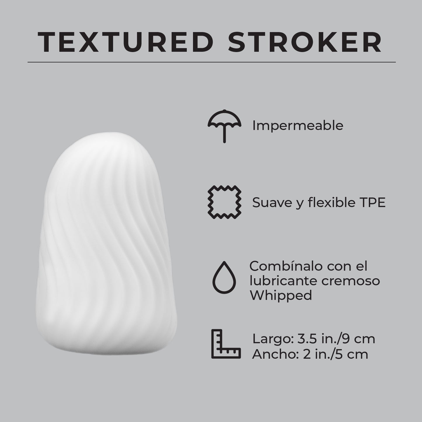 Textured Stroker Pure Romance Infographic Spanish